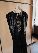 Load image into Gallery viewer, VENUS SEQUIN DRESS - BLACK By Joey The Label
