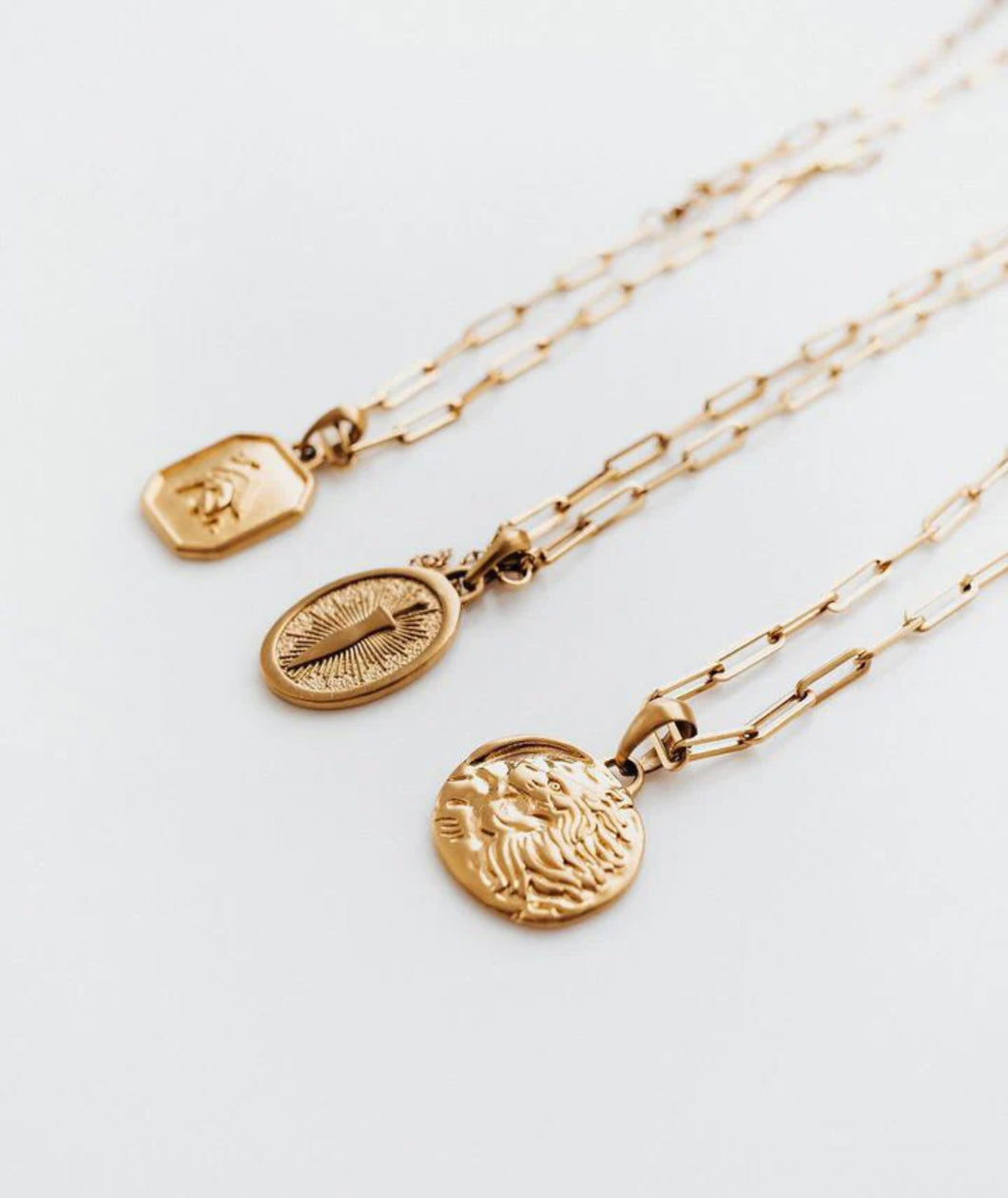 LA VENA LAYERED NECKLACES- 18 K GOLD PLATED