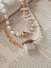 Load image into Gallery viewer, Aphrodite Pearl Quartz Layered Necklace
