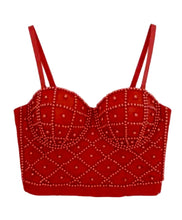 Load image into Gallery viewer, Scarlett Pearl Bustier Adjustable Back
