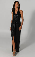 Load image into Gallery viewer, BARDOT METALLIC DRESS - BLACK
