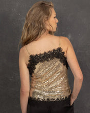 Load image into Gallery viewer, Lace Twinkle Sequin Cami By Joey The Label
